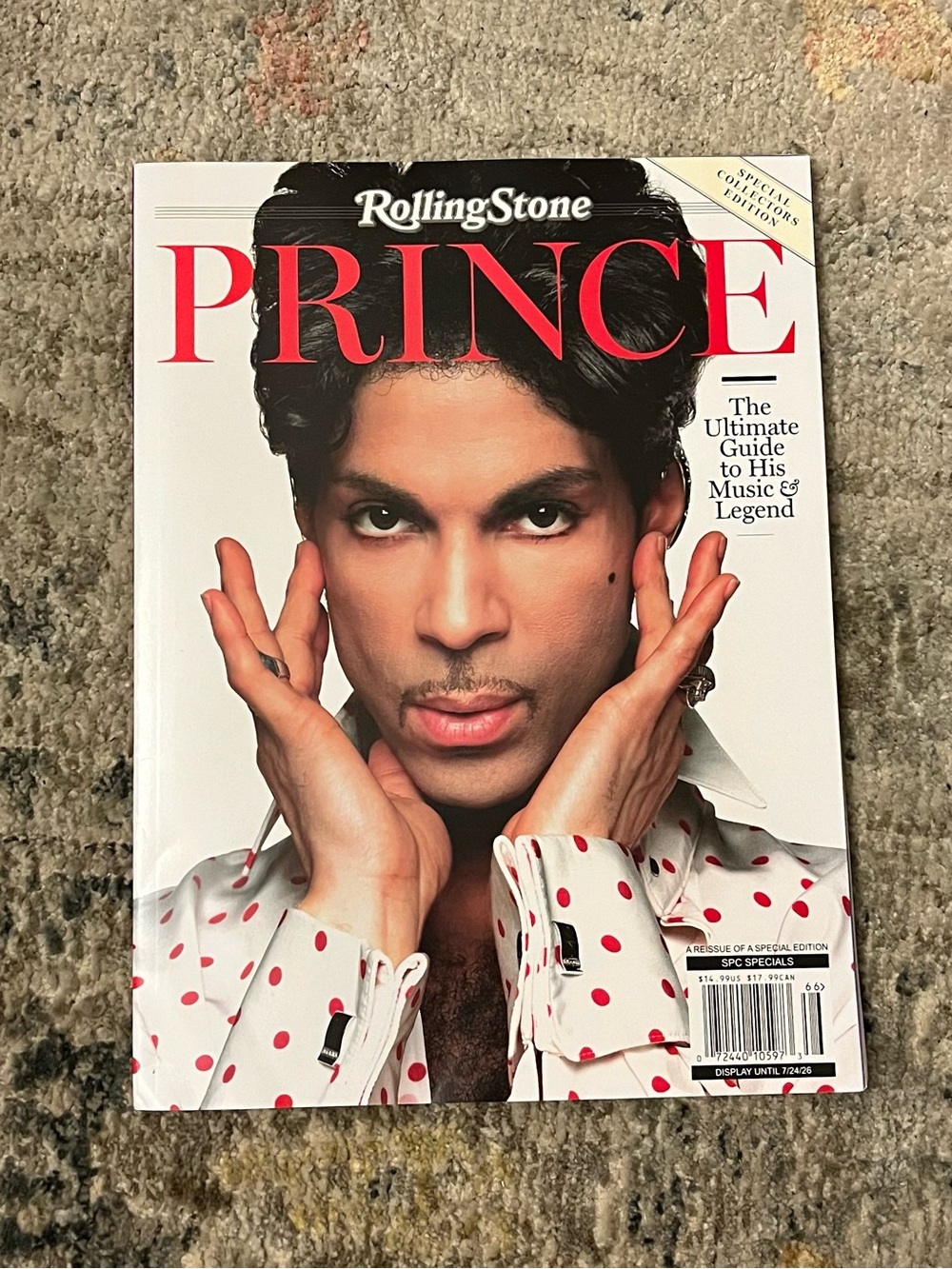 Rolling Stone PRINCE Magazine — White with Red Polka Dots